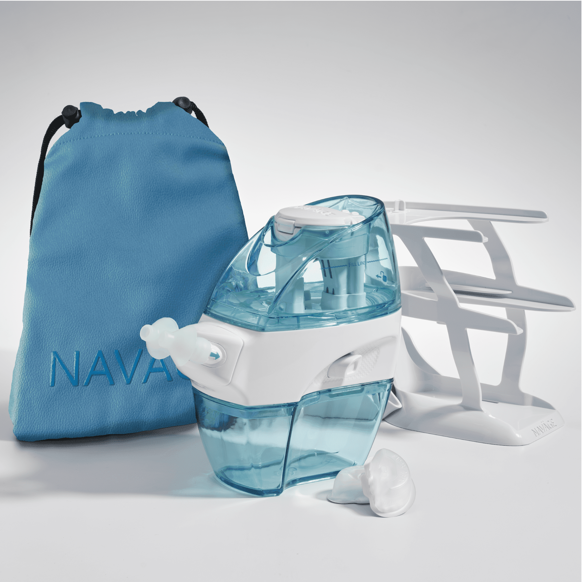 Navage Deluxe Nasal Care Bundle: Electric Sinus Rinse System with