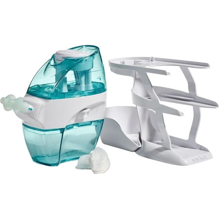 Navage Nasal Care ESSENTIALS Bundle: Navage Nose Cleaner, Countertop Caddy, and 30 SaltPod Capsules.