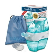 Navage Nasal Care TRAVEL Bundle: Nose Cleaner,  Sky Blue Travel Bag, and 20 SaltPods