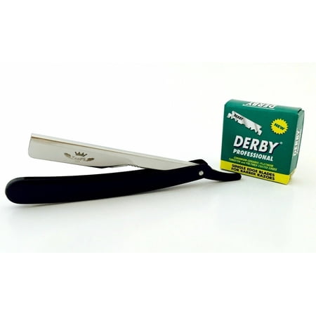Navaja Rasurar Zeepk Stainless Straight Edge Barber Razor +100 Derby Blades