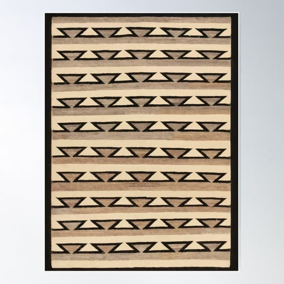 Navajo 1920S Loom Tapestry Poster Wall Art, Modern Wall Decor For Living Room Bedroom, 8x12 UNFRAMED