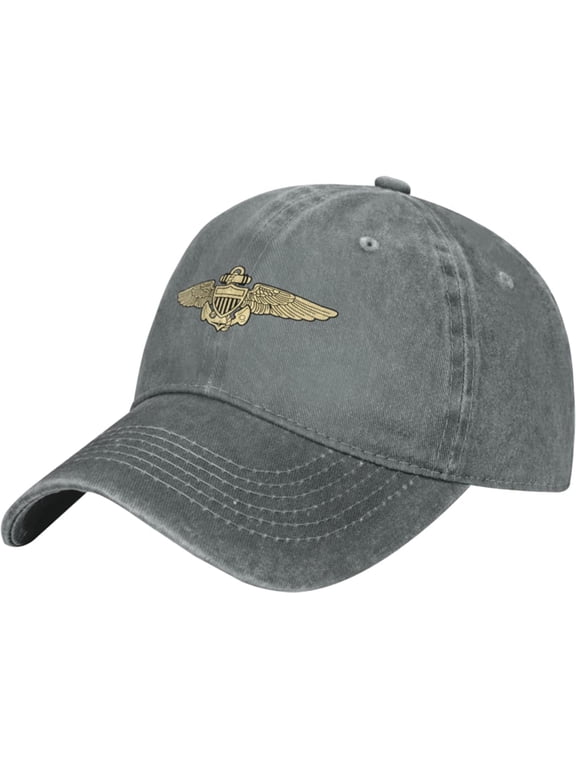 Naval Aviator Pilot Wings Hat Adjustable Cowboy Baseball Cap for Men Women Trucker Cap