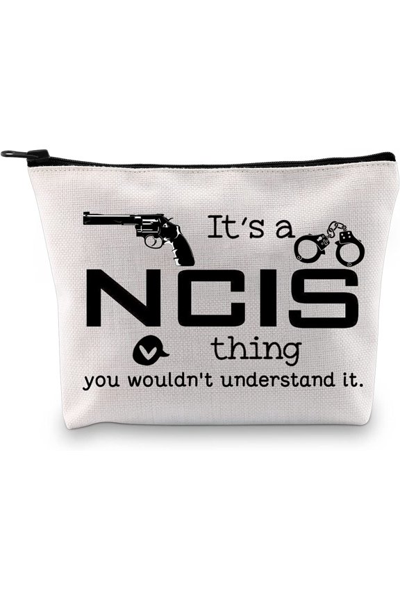 Naval Criminal Investigative Service TV Show Inspired Zipper Pouch Makeup Cosmetic Bag for Mom Sister