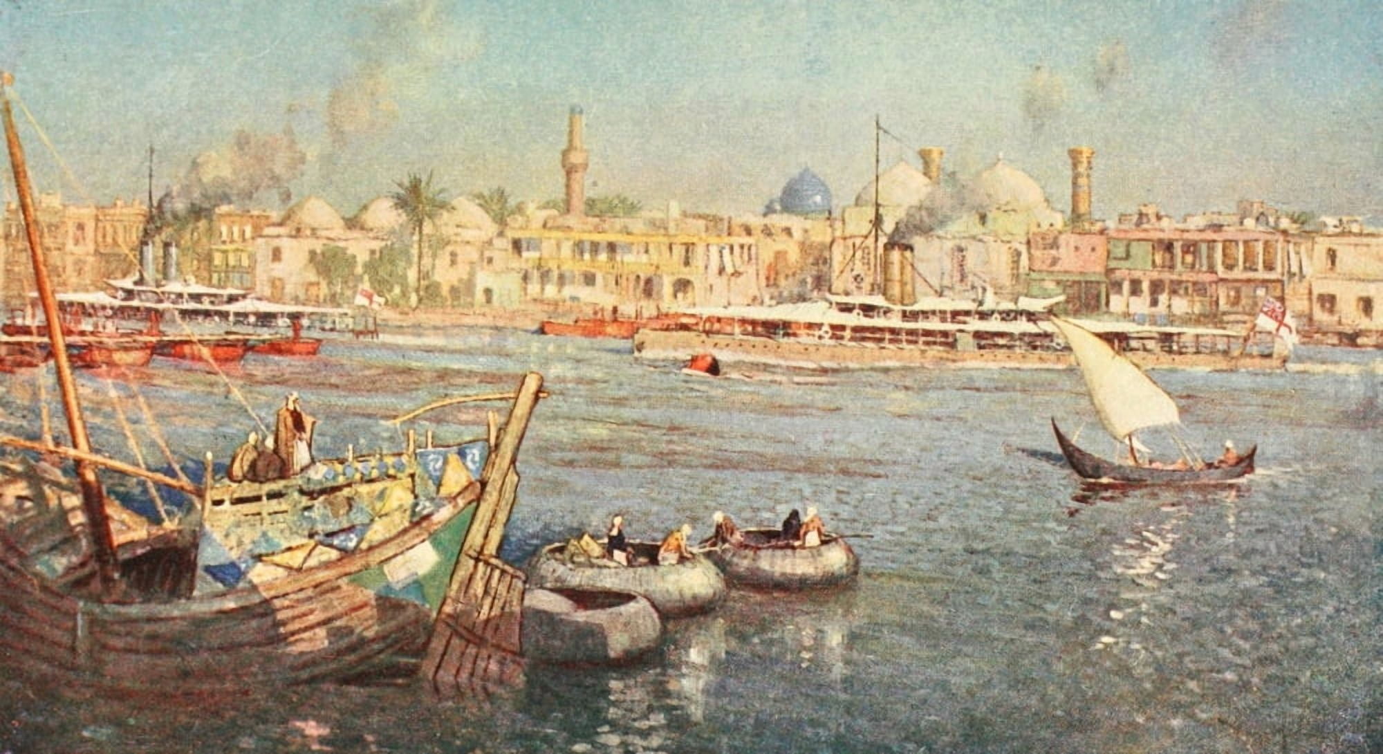 Naval Front 1920 The Navy in Baghdad Canvas Art - Donald Maxwell (18 x 24)