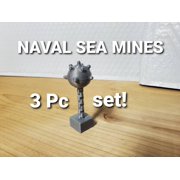 Naval Sea Mines for H.M.H.S Britannic Model Mines Only, 3 Piece Set by TheRoller3D