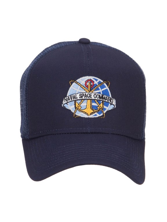 Naval Space Command Embroidered Mesh Cap - Navy OSFM