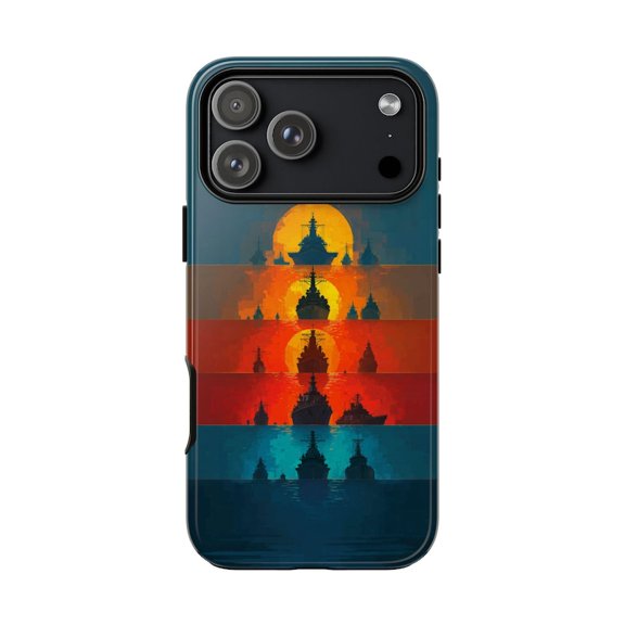 Naval Vessels Horizon Ships Case with iPhone 17 to 11 Pro Max