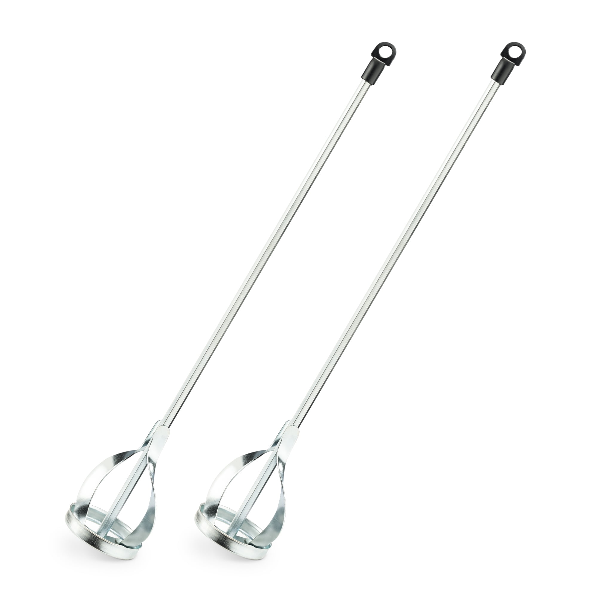 Navaris 2x Zinc Plated Paint Mixer for Drill - Heavy Duty Plaster and Paint Mixing Paddle for Standard Drills - Painting Plastering Mixer Stirrer Tool