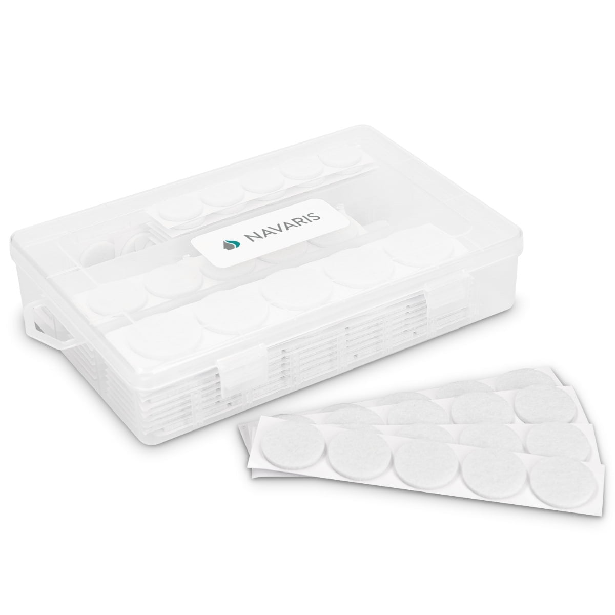 (2 pack) Navaris Felt Floor Pads Premium Adhesive Felt Furniture Pads