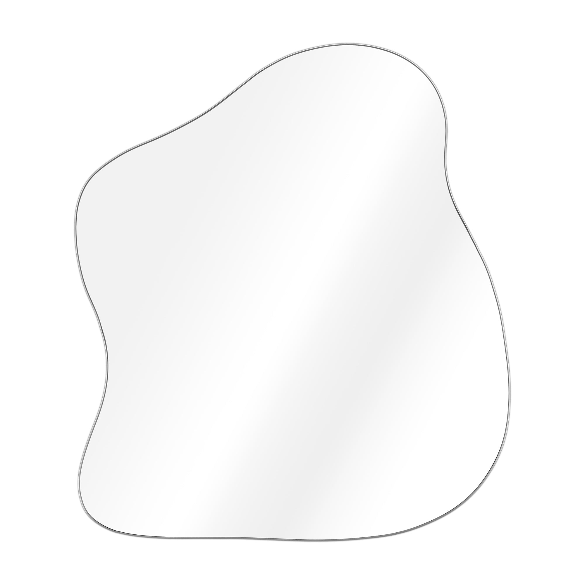 Navaris Irregular Wall Mirror - Stylish & Functional Modern Wall Mirror - Versatile Asymmetrical Mirror for Bedroom, Bathroom, Entryway - Unique Organic Shaped