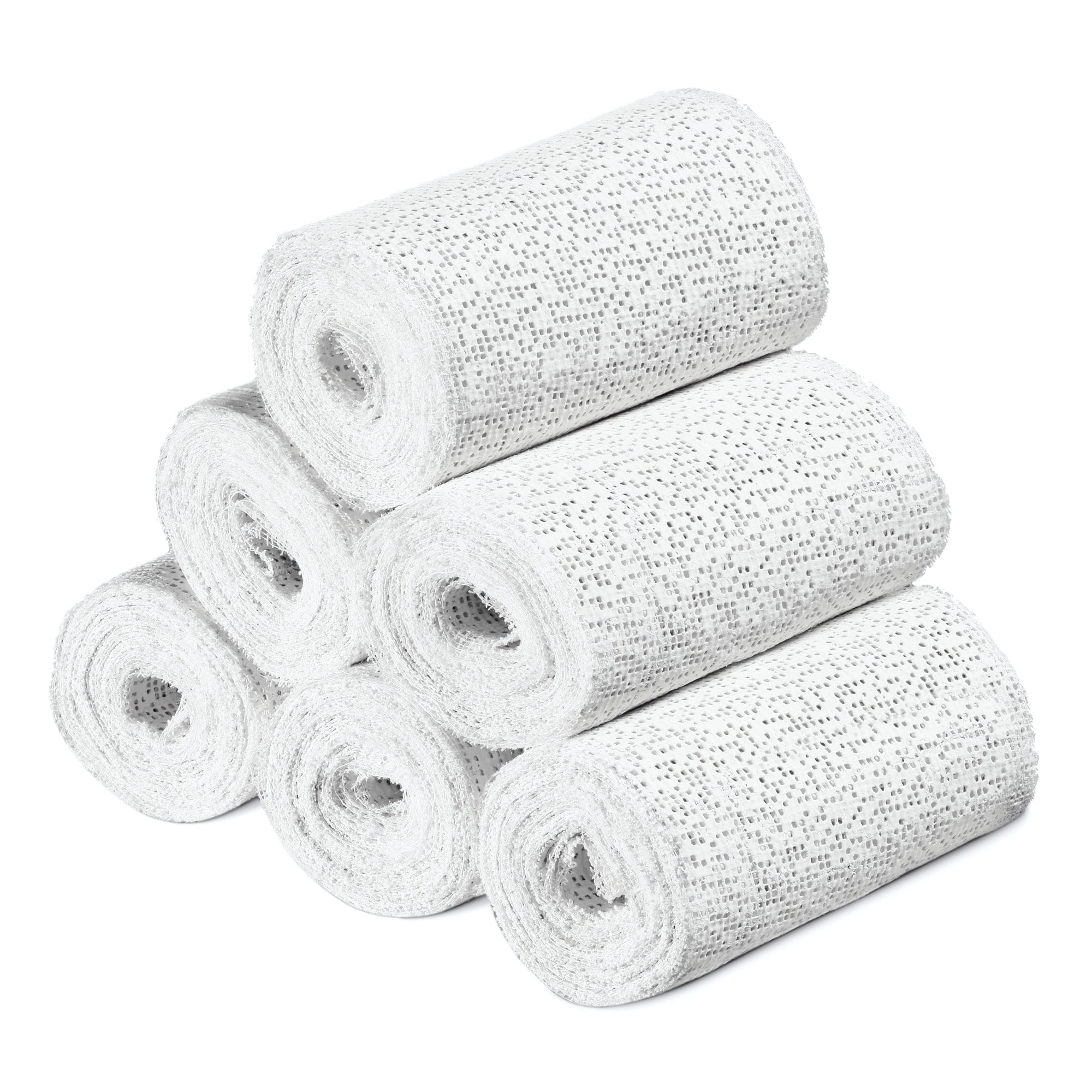 24 Rolls Of White Plaster Cloth For Crafts, Art & Body Casting - Includes 3-inch & 4-inch Gauze Rolls
