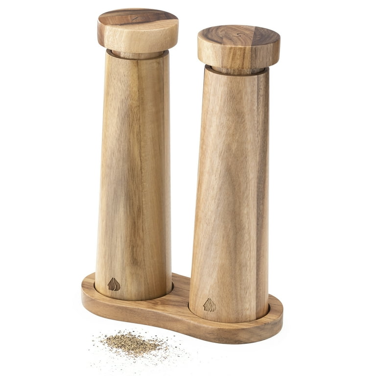 Walnut Salt Shaker / Pepper Grinder Combo - Handmade, Adjustable Pepper mill, Unique popular Housewarming Gift Ideas, Hand crafted, Peppermill, Dad