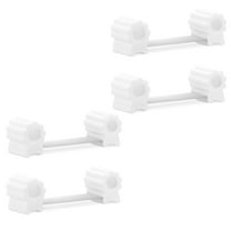 Navaris Under Door Stoppers (Pack of 4) - Child Safety Door Stop to Hold Open Doors - Stopper Slides Under Door to Prevent Slamming, Protect Fingers