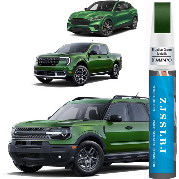 Eruption Green Metallic(FA/M7476) Car Paint Touch Up Pen for Ford, 2-In-1 Color Accurate Touch Up Car Scratch Repair Paint Exact Match Ford