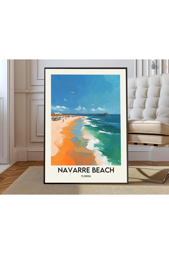 Navarre Beach Emerald Coast Poster Unframed Paper Print