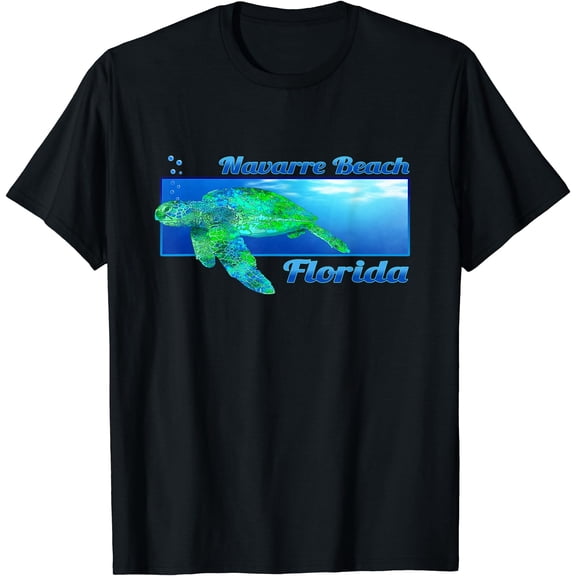 Navarre Beach Florida Swimming Sea Turtle T-Shirt