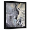 thumbnail image 1 of Lena Navarro 12x14 Black Modern Wood Framed Wall Art Titled - Majestic Pachyderm 1, 1 of 6