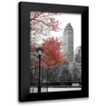 thumbnail image 1 of Navas, Emily 11x14 Black Modern Framed Museum Art Print Titled - Central Park with Red Tree, 1 of 5