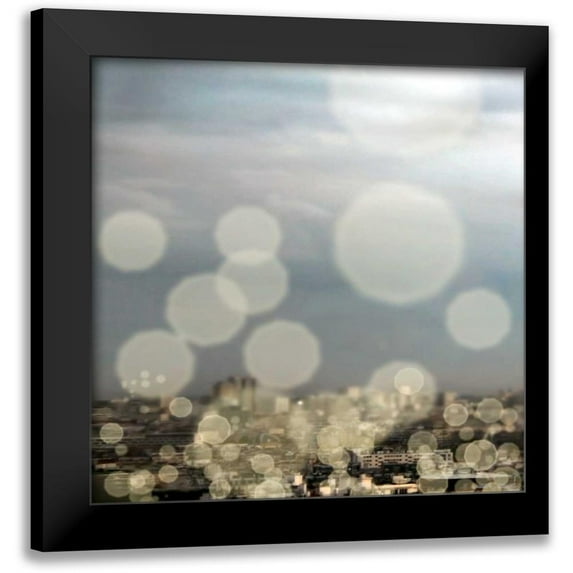 Navas, Emily 12x12 Black Modern Framed Museum Art Print Titled - City of Lights Square I
