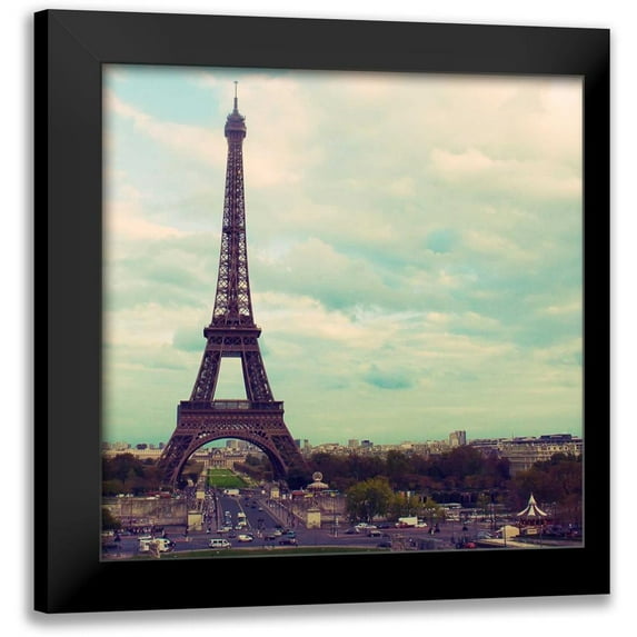 Navas, Emily 12x12 Black Modern Framed Museum Art Print Titled - Eiffel View