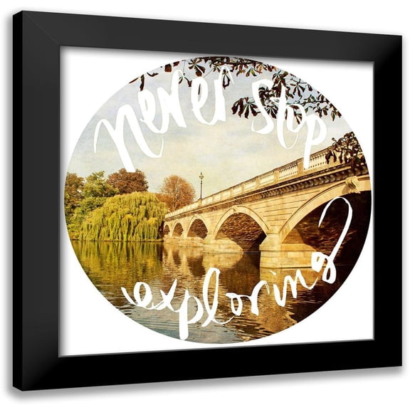 Navas, Emily 12x12 Black Modern Framed Museum Art Print Titled - Never Stop Exploring