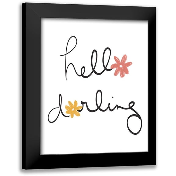 Navas, Emily 12x14 Black Modern Framed Museum Art Print Titled - Hello Darling