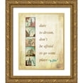 thumbnail image 1 of Navas, Emily 12x14 Gold Ornate Wood Framed with Double Matting Museum Art Print Titled - Dare to Dream, 1 of 4