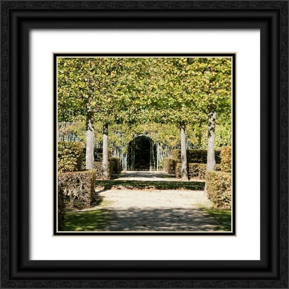 Navas, Emily 15x15 Black Ornate Wood Framed with Double Matting Museum Art Print Titled - Parisian Stroll II