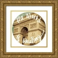 thumbnail image 1 of Navas, Emily 15x15 Gold Ornate Wood Framed with Double Matting Museum Art Print Titled - The World Is Waiting, 1 of 4