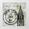 thumbnail image 1 of Navas, Emily 15x15 White Modern Wood Framed Museum Art Print Titled - World Travel Border I, 1 of 4