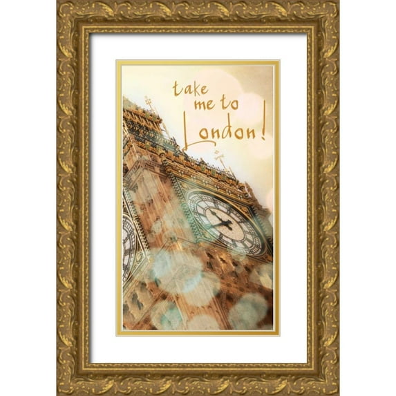 Navas, Emily 15x24 Gold Ornate Wood Framed with Double Matting Museum Art Print Titled - Take Me To London