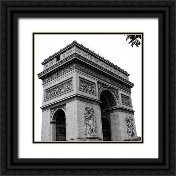 Navas, Emily 20x20 Black Ornate Wood Framed with Double Matting Museum Art Print Titled - Paris Views I