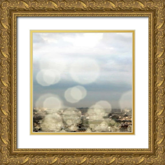 Navas, Emily 20x20 Gold Ornate Wood Framed with Double Matting Museum Art Print Titled - City of Lights Square II