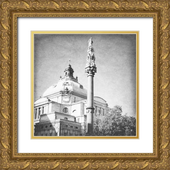 Navas, Emily 26x26 Gold Ornate Wood Framed with Double Matting Museum Art Print Titled - London Sights IV