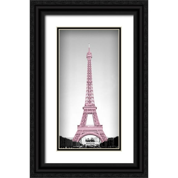 Navas, Emily 9x14 Black Ornate Wood Framed with Double Matting Museum Art Print Titled - Pretty Paris Blush