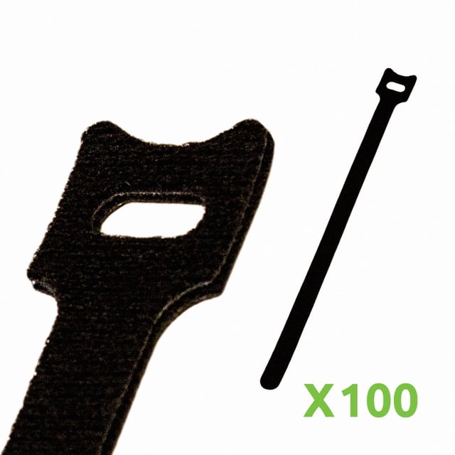 NavePoint 10 Inch Hook and Loop Reusable Strap Cable Cord Wire Ties 100 ...