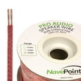 thumbnail image 1 of NavePoint 100ft In Wall Audio Speaker Cable Wire CL2 16/2 AWG Gauge 2 Conductor Bulk Clear, 1 of 2