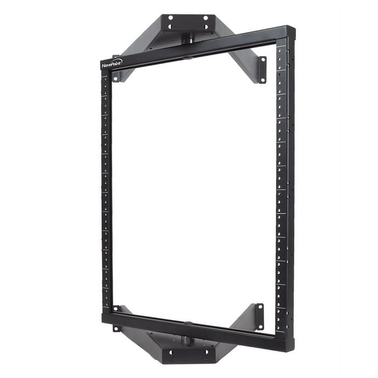 2-Post Open Frame Server Rack, 12U, Switch-Depth, Wall-Mount