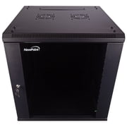 NavePoint 12U Server Cabinet Wall Mount Rack Enclosure Includes 2 Fans, Locking Glass Door, Removable Side Panels – 12U Network Cabinet 23.6” Deep, 19 Inch Server Rack for IT and A/V Equipment