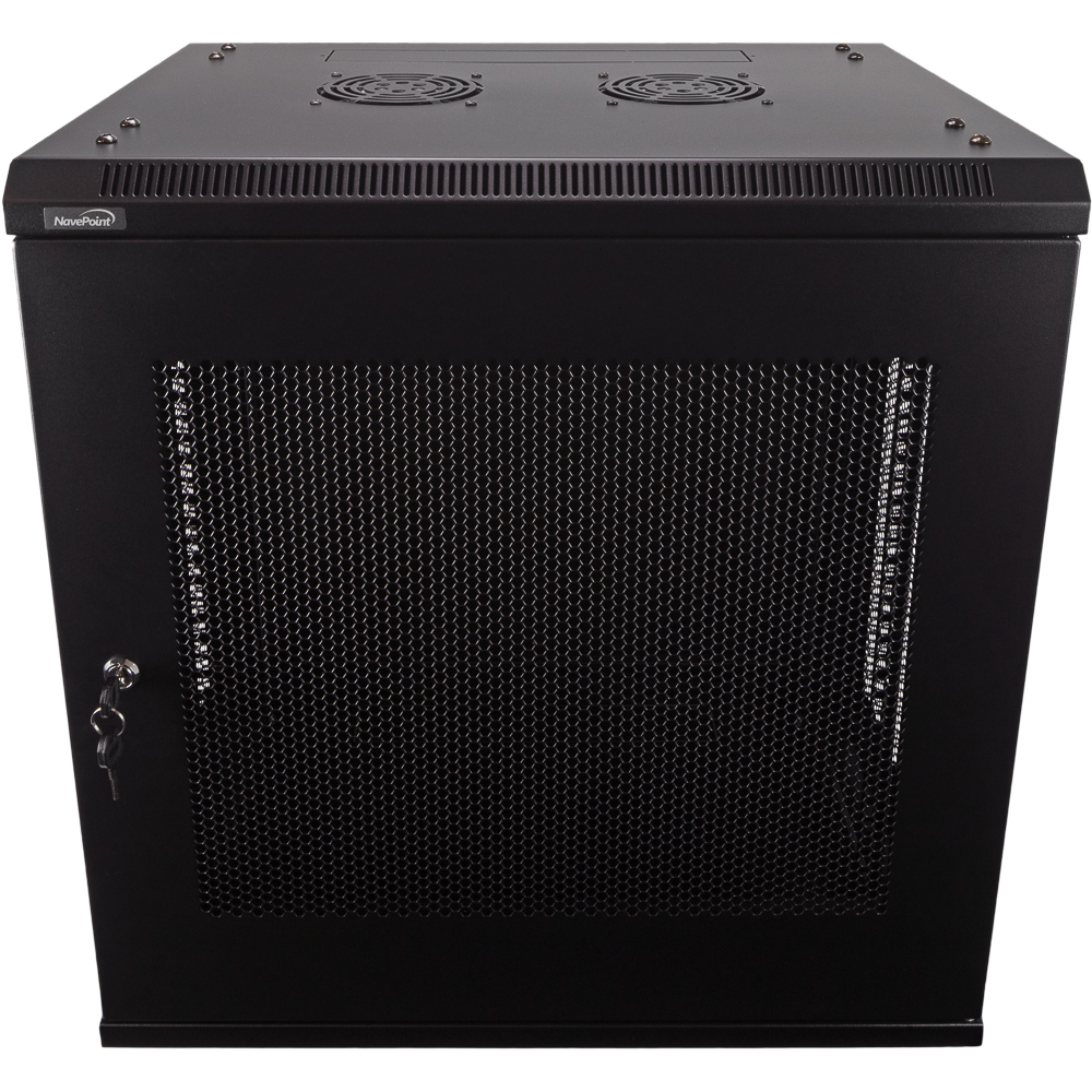 NavePoint 12U Server Rack Enclosure - 17.7” Deep, Wall Mount Network ...