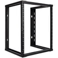 thumbnail image 1 of NavePoint 12U Wall Mount Rack - Server Rack for 19 Inch IT Equipment Open Frame Rack – Network Rack for AV & Server Equipment 16” Deep Rack, Black, 1 of 4