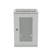 NavePoint 15.75 in Wall Mount Network Cabinet, 9U, Perforated, Gray