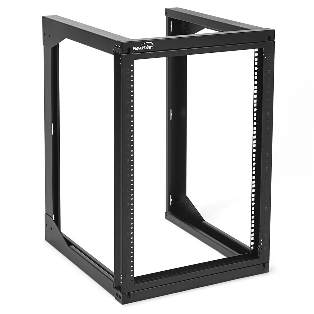 NavePoint 15U Server Rack with Swing Gate - Wall Mount Rack for 19 Inch ...