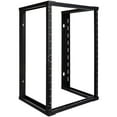 thumbnail image 1 of NavePoint 15U Wall Mount Rack - Server Rack for 19 Inch IT Equipment Open Frame Rack –  Network Rack for AV & Server Equipment 16” Deep Rack, Black, 1 of 4