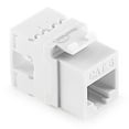 thumbnail image 1 of NavePoint 180 Degree Cat6 Keystone Jack, RJ45 Ethernet Connector, Type 110, White 25-Pack, 1 of 5