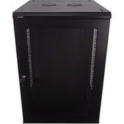 NavePoint 18U Server Rack Enclosure - 23.6 Deep، 18U Wall Mount Network Cabinet with Locking Perforated Door، 19 IT Equipment Compatible، 18U Network Rack، Removable Side Panels، Black