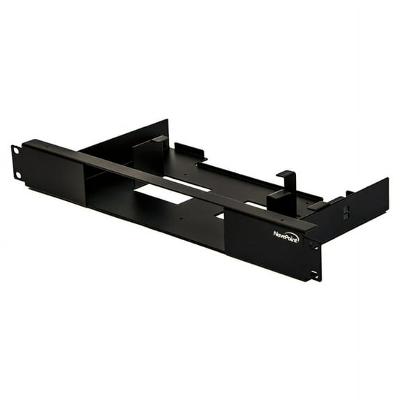 NavePoint 19 Inch Server Cabinet Rack Mount Shelf Kit for Cisco ASA5505 Black
