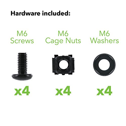 NavePoint 2U Plastic Rack Mount Horizontal Cable Manager Duct Raceway