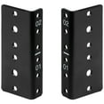thumbnail image 1 of NavePoint 2U Vertical Rack Rail Pair DIY Kit with Hardware, Black, 1 of 4