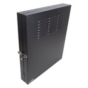 NavePoint 2U Vertical Server Rack Enclosure, Low Profile, 20" Deep, Max Weight Capacity 150 lbs - 2U Network Cabinet Vertical Wall Mount, Perforated, Black